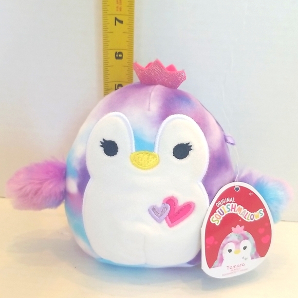 NWT Squishmallows Tomara Tye Dye Colourful Penguin Plush - Picture 8 of 8